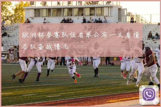 欧洲杯参赛队伍名单公布一文看懂各队备战情况