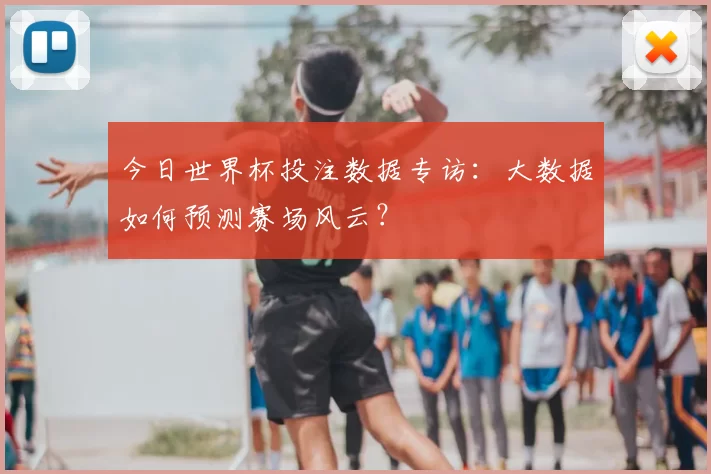 今日世界杯投注数据专访:大数据如何预测赛场风云?