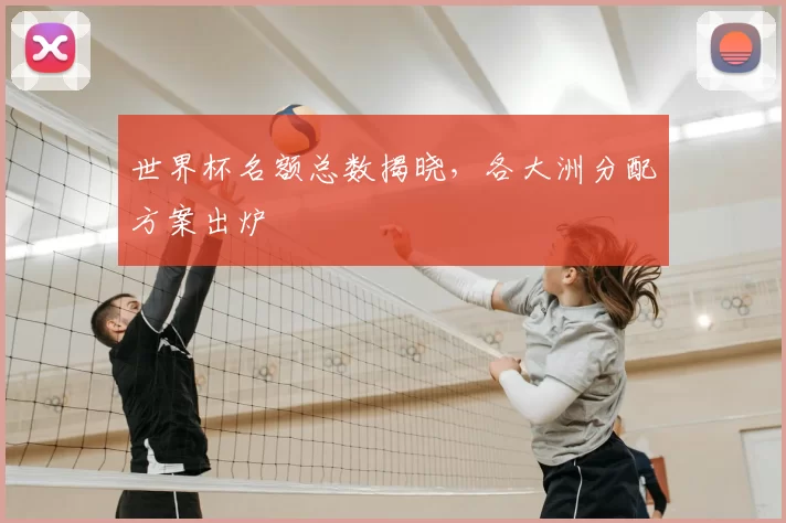 世界杯名额总数揭晓，各大洲分配方案出炉