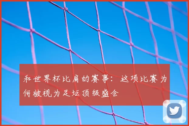 和世界杯比肩的赛事:这项比赛为何被视为足坛顶级盛会