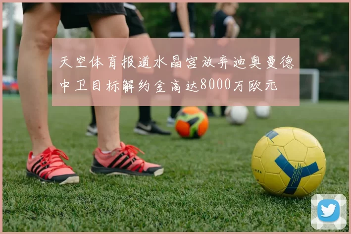 天空体育报道水晶宫放弃迪奥曼德中卫目标解约金高达8000万欧元
